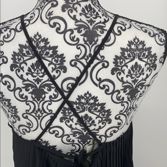 Sam Edelman Womens Pleated Hi-Low Midi Dress black - Picture 10 of 12